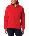 Columbia Plus Size Benton Springs Fleece Jacket In Red Lily
