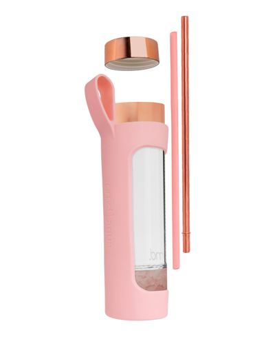 Pmd Aqua Water Bottle Kit, 16.2 Fl Oz. In Rose Quartz