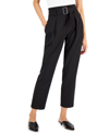 T TAHARI WOMEN'S BELTED PULL-ON PANTS