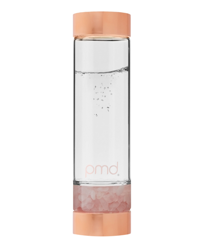 Pmd Aqua Water Bottle, 16.2 Fl Oz. In Rose Quartz