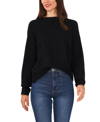 1.state Women's Long Sleeve Cozy Wrap Back Sweater In Rich Black