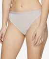 Calvin Klein Women's Pure Ribbed Cheeky Bikini Underwear Qf6443 In White
