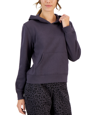 Id Ideology Women's Solid Sweatshirt Hoodie, Created For Macy's In Deep Charcoal