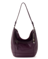 The Sak Sequoia Hobo Leather Bag In Aubergine