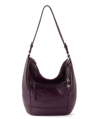 The Sak Women's Sequoia Leather Medium Hobo Bag In Aubergine