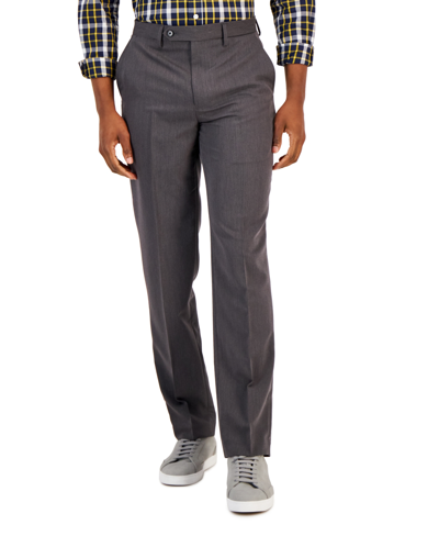 Nautica Men's Performance Stretch Modern-fit Dress Pants In Mid Gray