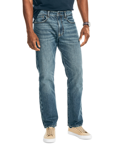 Nautica Men's Vintage Straight-fit Stretch Denim 5-pocket Jeans In Botany Bay