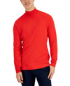 CLUB ROOM MEN'S SOLID MOCK NECK SHIRT, CREATED FOR MACY'S