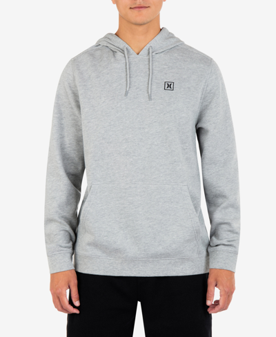 Hurley Men's Icon Boxed Pullover Hooded Sweatshirt In Dark Heather Gray