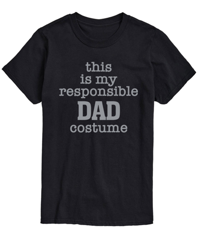 Airwaves Men's Responsible Dad Costume Classic Fit T-shirt In Black