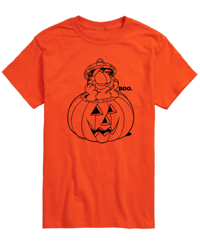 Airwaves Men's Garfield Pumpkin T-shirt In Orange