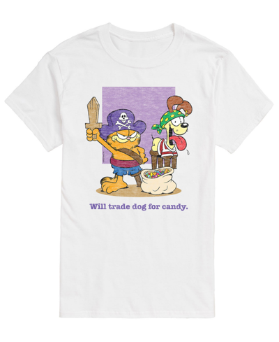 Airwaves Men's Garfield Trade Dog T-shirt In White