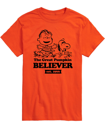 Airwaves Men's Peanuts Believer T-shirt In Orange