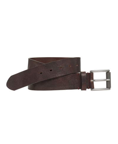 Johnston & Murphy Men's Casual Distressed Leather Belt In Brown