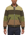 Levi's Men's Quilted Fashion Bomber Jacket In Olive/brown Combo