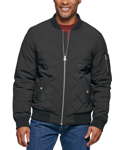 Levi's Men's Quilted Fashion Bomber Jacket In Black