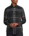 Barbour Dunoon Tailored Fit Plaid Button-down Shirt In Graphite