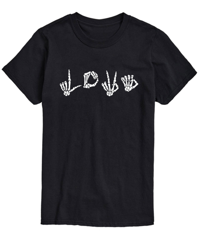 Airwaves Men's Love Skeleton Hands Classic Fit T-shirt In Black