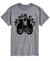 AIRWAVES MEN'S BLACK CAT CLUB CLASSIC FIT T-SHIRT