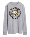 Airwaves Men's Short Sleeve Peanuts Thankful Grateful Blessed T-shirt In Gray