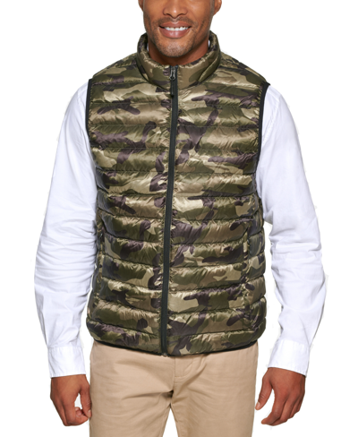 Club Room Men's Quilted Packable Puffer Vest, Created For Macy's In Camouflage