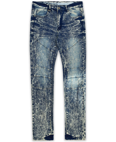 Reason Men's Big And Tall Haze Skinny Denim Jeans In Blue