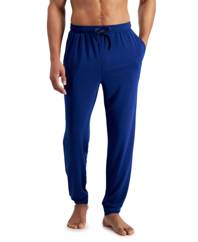 Club Room Men's Lightweight Terry Jogger Pajama Pants, Created For Macy's In Blue