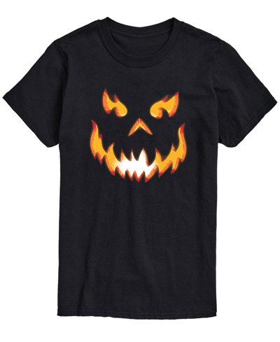 Airwaves Men's Pumpkin Scary Face Classic Fit T-shirt In Black