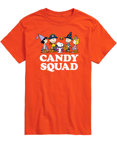 Airwaves Men's Peanuts Candy Squad T-shirt In Orange