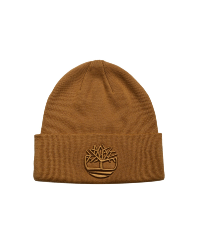 Timberland Men's Tonal 3d Embroidery Beanie In Wheat