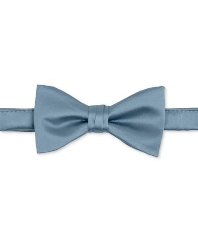 Construct Solid Satin Pre-tied Bow Tie In Hydrangea