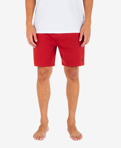 Hurley Men's Icon Boxed Drawcord Closure Short Shorts In Royal Red