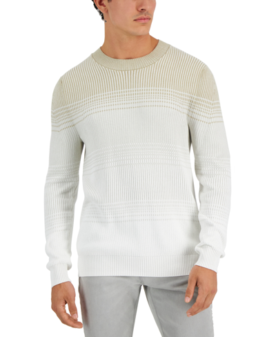 Alfani Men's Ombre Striped Sweater, Created For Macy's In Twill