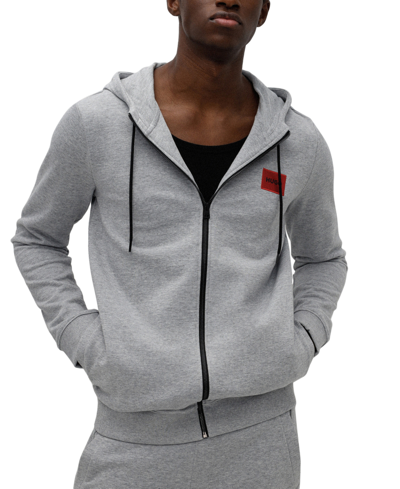 Hugo boss outlet grey zip hoodie