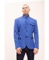 RON TOMSON MEN'S MODERN CASUAL STAND COLLAR SPORTS JACKET