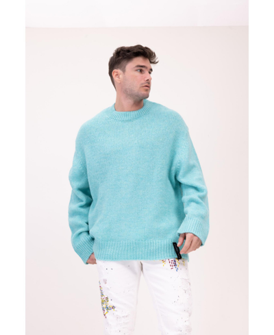 Ron Tomson Men's Modern Oversized Bold Sweater In Blue