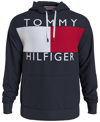 Tommy Hilfiger Men's Big & Tall Quinn Drawstring Hoodie Sweatshirt In Sky Captain