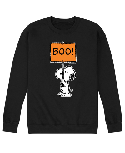 Airwaves Men's Peanuts Boo Fleece T-shirt In Black