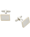 PERRY ELLIS PORTFOLIO MEN'S GOLD DETAIL CUFFLINKS