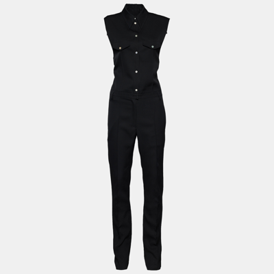 Pre-owned Isabel Marant Black Wool Tealdio Sleeveless Jumpsuit S