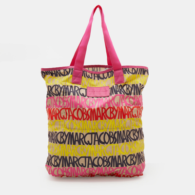 Pre-owned Marc By Marc Jacobs Multicolored Printed Nylon Tote