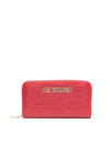 LOVE MOSCHINO LOVE MOSCHINO WOMEN'S RED OTHER MATERIALS WALLET,JC5624PP1FLF0ROSSO UNI