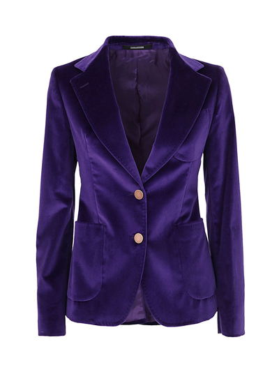 Tagliatore Womens Purple Blazer