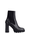 Atp Atelier Black Caio 100 Platform Leather Ankle Boots In Black