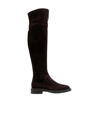 Gianvito Rossi Rolling Over-the-knee Suede Boots In Brown