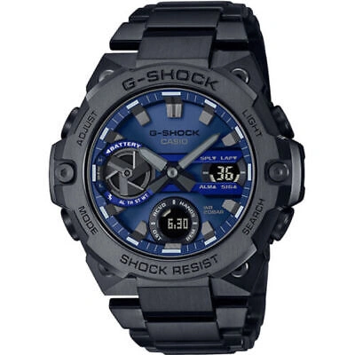 Pre-owned Casio G-shock Gst-b400bd-1a2jf G-steel Carbon Core Bluetooth Solar Men`s Watch
