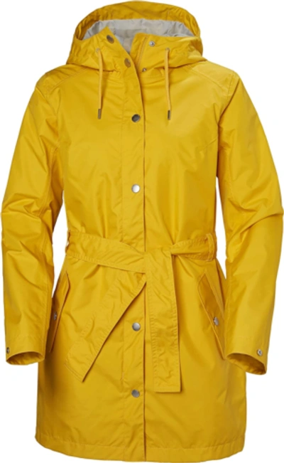 Pre-owned Helly Hansen Helly-hansen 53248 Women's Lyness Ii Coat Shell Jacket In 344 Essential Yellow