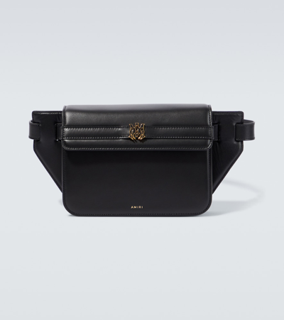 Amiri M.a. Leather Belt Bag In Black