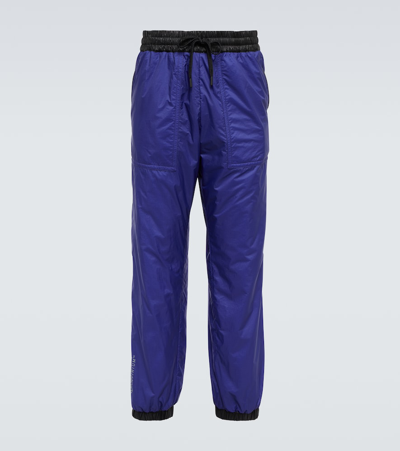 Moncler Nylon Sport Pants In Blue