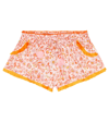Poupette St Barth Lulu Floral Shorts In Pink Magnolia